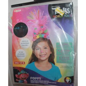 Dreamworks Trolls World Tour Poppy Girl's Light-Up Child Headpiece 4+